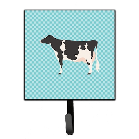 Carolines Treasures Holstein Cow Blue Check Leash or Key Holder BB7996SH4